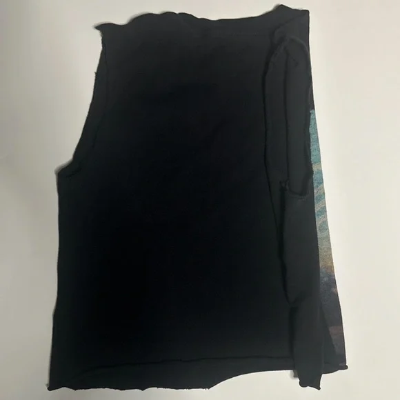 Vintage Sublime Sun Cut-Off Sleeveless Cropped Graphic Band Tee Black Size S - Picture 5 of 5